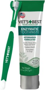 Dog Toothbrush and Enzymatic Toothpaste